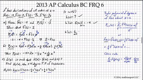 Try the given examples, or type in your own problem and check your answer with the step-by-step explanations. . 2013 ap calc bc frq
